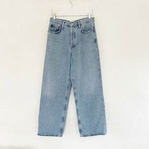 AGOLDE low rise baggy jean soft faded blue wash libertine baggy loose S 26
